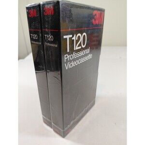 3M Professional T-120 Blank VHS Tapes 2pk 120 Min 34-7029-5902-3